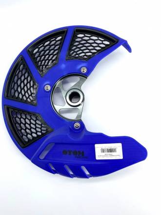 Защита переднего тормозного диска ОТОМ синяя