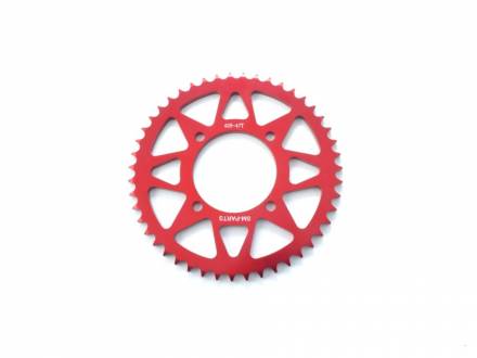 Звезда ведомая аллюминиевая питбайк 428-47T красная  SM-PARTS