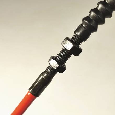 Трос сцепления 1120+85мм OTOM для двигателя ZS177FMM красный