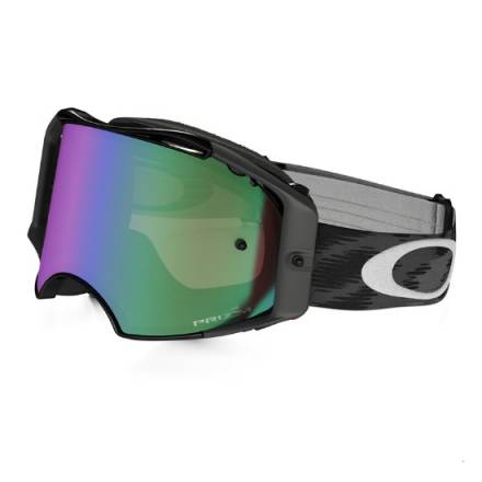 Очки для мотокросса OAKLEY Airbrake Solid черные / зеленая Prizm MX (OO7046-47)