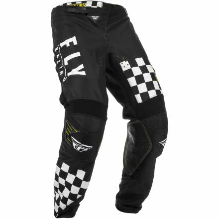 Брюки для мотокросса FLY RACING KINETIC ROCKSTAR черные/белые (2020) 30