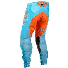Брюки для мотокросса FLY RACING LITE HYDROGENE оранжевые/синие (2019) 36