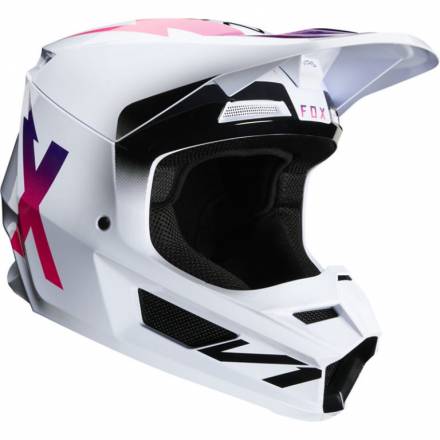 Мотошлем Fox V1 Werd Helmet White S 55-56cm (25473-008-S)