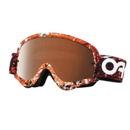 Очки для мотокросса OAKLEY O-Frame Splatter оранжевые-черные /черная Iridium (OO7029-28)
