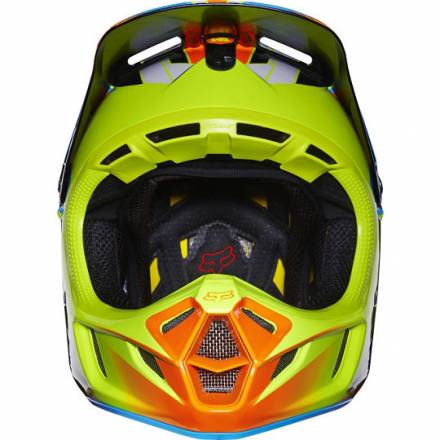 Мотошлем Fox V4 Race Helmet Blue/Yellow M 56.5-58.4cm (11603-026-M)