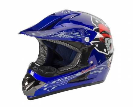 Шлем кроссовый Avantis Junior синий L