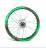Обод задний 14&quot; (1,85-R14 d=15mm) алюминий/зеленый