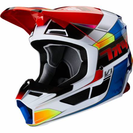 Мотошлем Fox V1 Yorr Helmet Blue/Red XXL 63-64cm (25476-149-2X)
