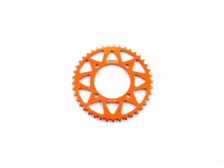Звезда ведомая аллюминиевая питбайк 420-41T оранжевая  SM-PARTS