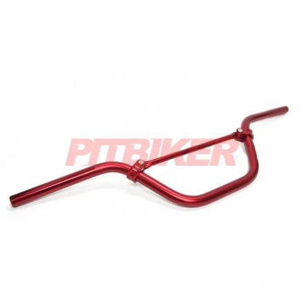 Руль алюминиевый без подушки высокий красный