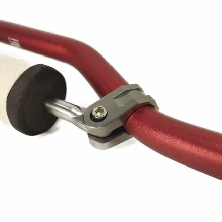 Руль 22мм #1 с перекладиной+защита красный