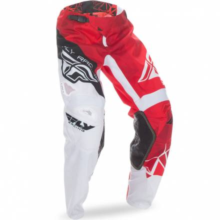 Брюки для мотокросса FLY RACING KINETIC CRUX красные/белые (2017) 36&quot;
