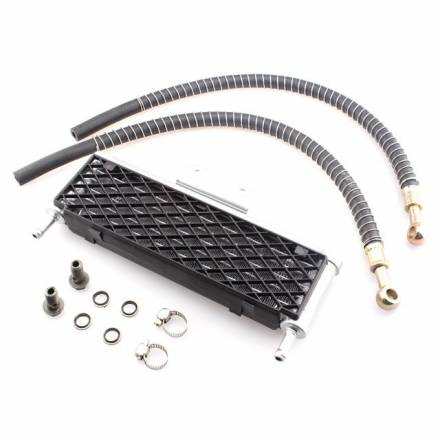Радиатор масляный в сборе с резиновыми шлангами, сотовый