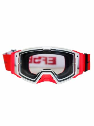 EF56 Кроссовые очки 101 HD (heavy duty) Белый/Красный