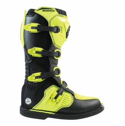 Мотоботы Scoyco MBM006 высокие желтые 40