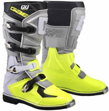 Мотоботы GAERNE GX-J серые/Hi-Vis желтые 34