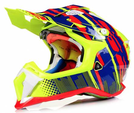 Шлем MX470 SUBVERTER BOMBER (желто-сине-красный, M)