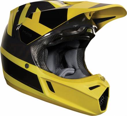 Мотошлем Fox V3 Preest Helmet Dark Yellow L 59-60.3cm (19522-547-L)