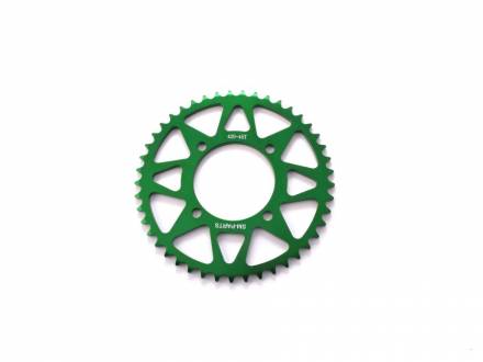 Звезда ведомая аллюминиевая питбайк 420-45T зеленая  SM-PARTS
