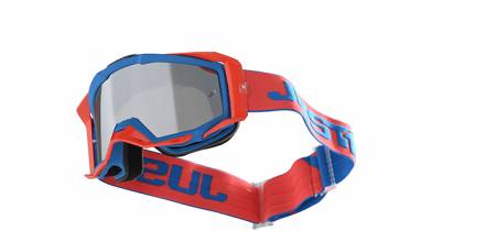 Очки для мотокросса JUST1 IRIS TRACK красные/синие, тонированные