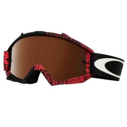 Очки для мотокросса OAKLEY Proven Distress красные-черные / черная Iridium (OO7027-27)