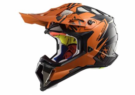 Шлем MX470 SUBVERTER EMPEROR (черно-оранжевый, S)