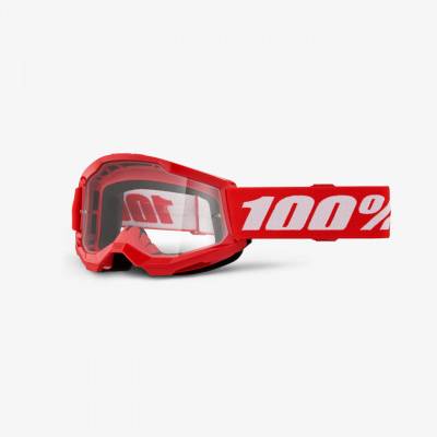 Очки подростковые 100% Strata 2 Junior Red / Clear