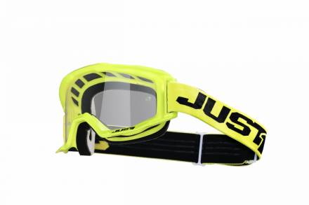 Очки для мотокросса JUST1 VITRO Hi-Vis желтые/черные, зеркальные