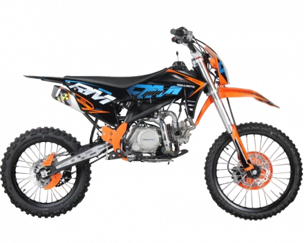 Питбайк Regulmoto SPITFIRE PRO 19/16, 140cc (Черный/ оранжевый, , 204813-1) MSD
