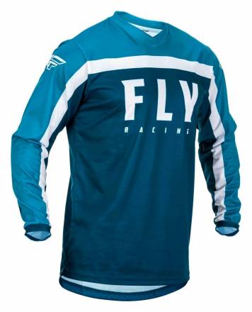 Футболка для мотокросса FLY RACING F-16 синяя/голубая/белая (2020)  XXL