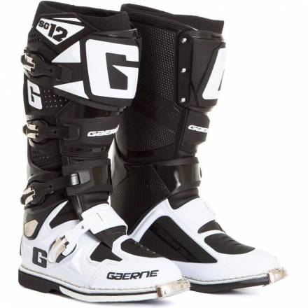 Мотоботы GAERNE SG-12 белые/черные 43