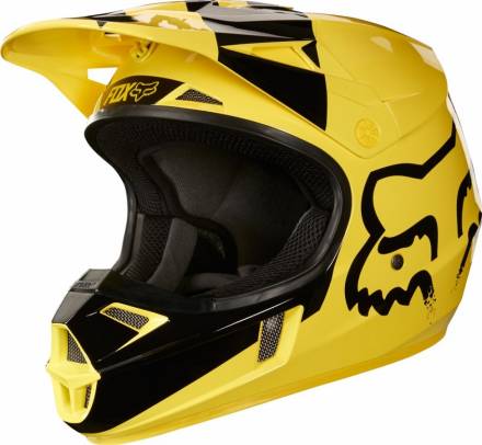 Мотошлем подростковый Fox V1 Mastar Youth Helmet Yellow L 50.8-52.1cm (19544-005-L)