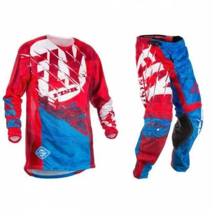 Комплект одежды для мотокросса NEW Fly Fish M сине-красный