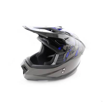 Шлем (кроссовый) Ataki MX801 Strike синий/черный глянцевый  L