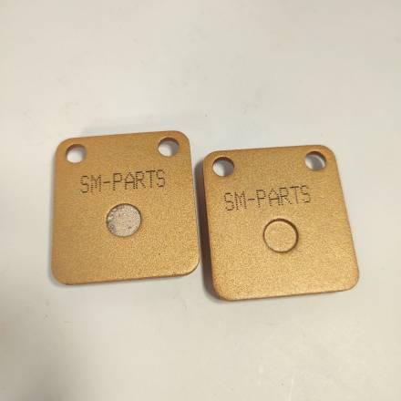 Колодки дискового тормоза питбайк однопоршневой суппорт RACING  SM-PARTS