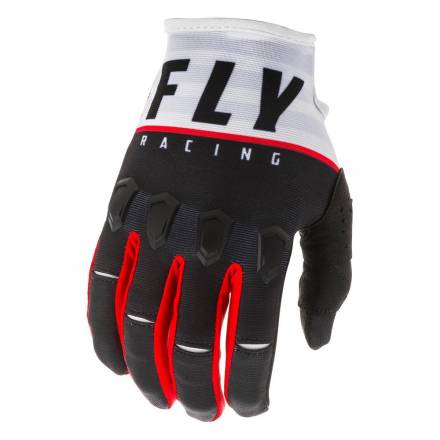 Перчатки FLY RACING KINETIC K120 чёрные/белые/красные (2020)  8