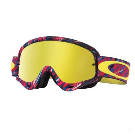 Очки для мотокросса OAKLEY O-Frame Rain of Terror красные-синие /  желтая 24K Iridium  (OO7029-27)