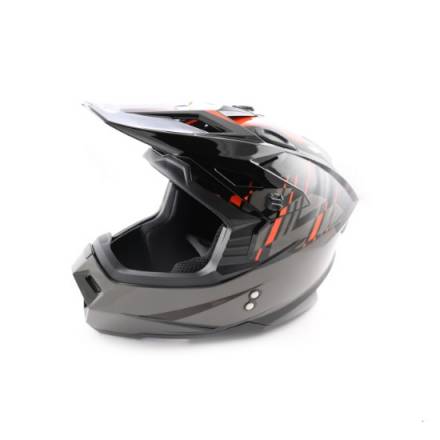 Шлем (кроссовый) Ataki MX801 Strike красный/черный глянцевый  XL