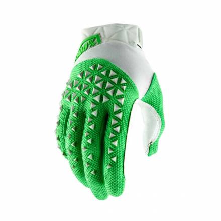 Мотоперчатки 100% Airmatic Glove Silver/Fluo Lime L (10012-265-12)