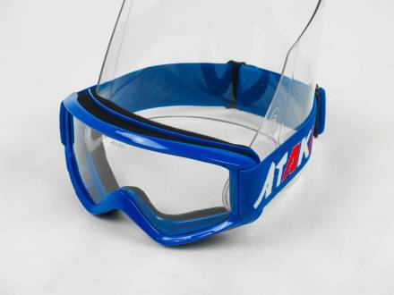 Очки для мотокросса ATAKI HB-319 синие глянцевые