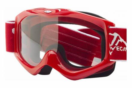 Очки для мотокросса VEGA (стандарт) красные глянцевые