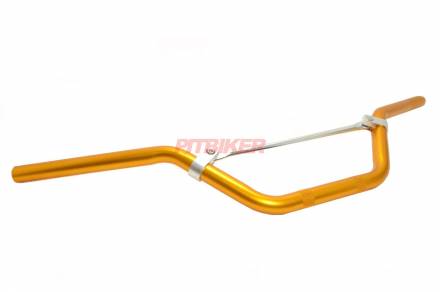 Руль алюминиевый без подушки высокий золотой