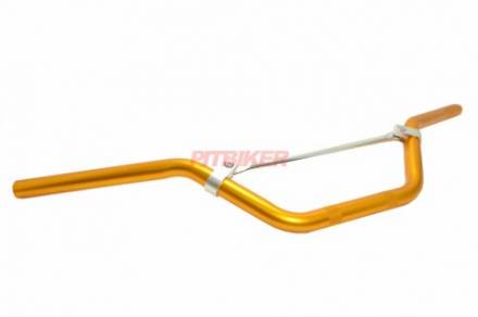 Руль алюминиевый без подушки высокий золотой