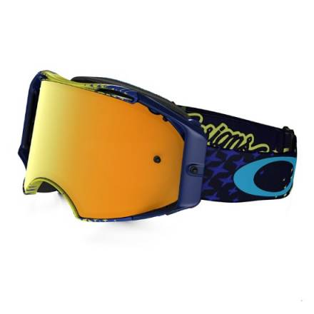 Очки для мотокросса OAKLEY Airbrake Starburst TLD желтые-синие / желтая 24K Iridium  (OO7046-42)