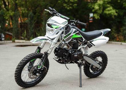 Питбайк BSE Evo 110E A 14/12 Green Blade (автомат, электрозапуск, LED фара, колеса 14/12) MSD