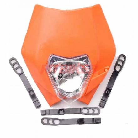 Фара галогенная  KTM REPLIKA оранжевая