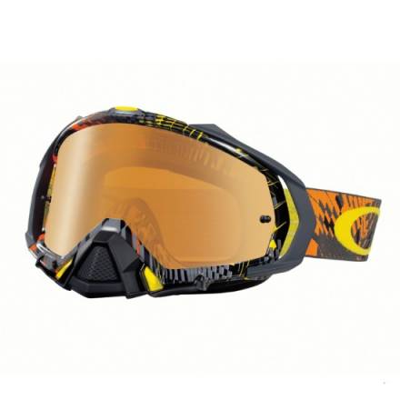 Очки для мотокросса OAKLEY Mayhem Pro Podium Check серые-желтые / оранжевая Iridium (OO7051-03)