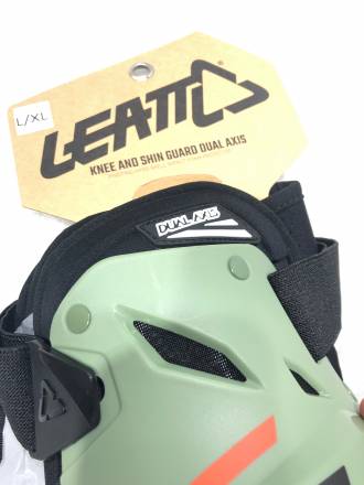 Наколенники Leatt Dual Axis Knee &amp; Shin Guard (Cactus, L/XL, 2023)