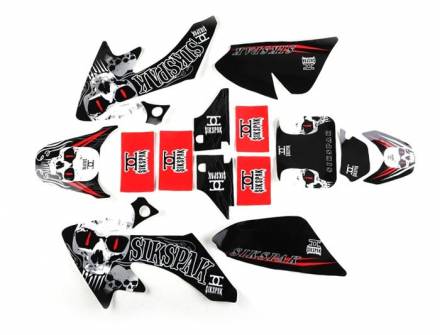 Наклейки на пластик (комплект) CRF50 &quot;SIKSPAK&quot;