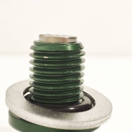 Пробка двигателя сливная с магнитом М12 х1,50  SM-PARTS зеленая